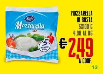 Todis Mozzarella in busta 5x100 g offerta