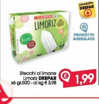 Despar Stecchi al limone limoriz despar x6 gr 500 offerta