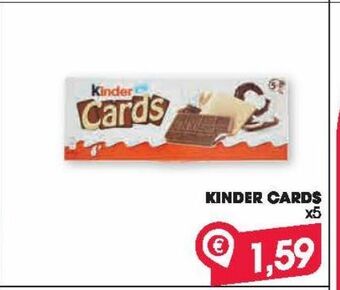 Despar Kinder cards x5 offerta