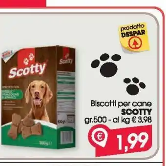 Despar Biscotti per cani scotty gr 500 offerta