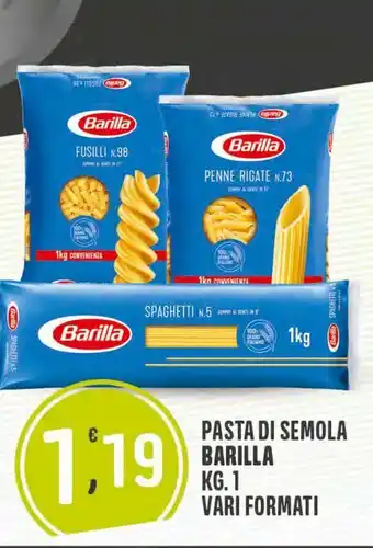 Despar Pasta di semola barilla kg 1 vari formati offerta