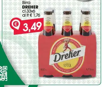 Despar Birra dreher cl 33x6 offerta