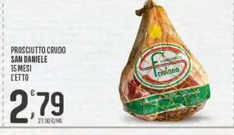 Despar Prosciutto crudo san daniele 15 mesi l'etto offerta