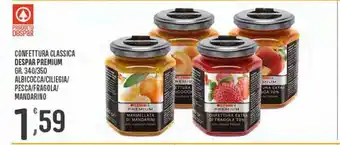 Despar Confettura classica despar premium gr 340/350 albicocca, ciliegia, pesca, fragola, mandarino offerta