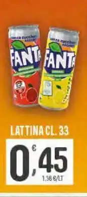 Despar Fanta lattina cl 33 offerta
