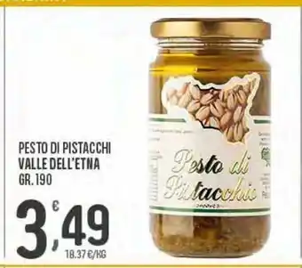 Despar Pesto di pistacchi valle dell'etna gr 190 offerta
