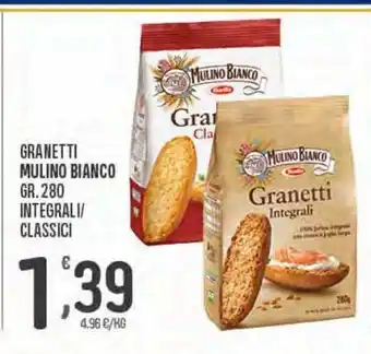 Despar Granetti mulino bianco classici o integrali 280g offerta