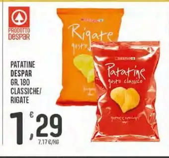 Despar Patatine despar gr 180 classiche/rigate offerta