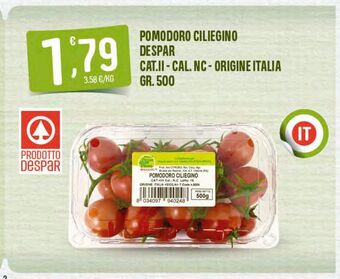 Despar Pomodoro ciliegino despar gr 500 offerta