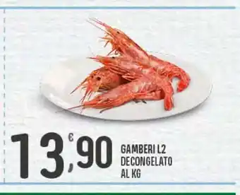 Despar Gamberi l2 decongelato al kg offerta
