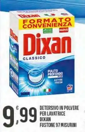 Despar Detersivo in polvere dixan per lavatrice fustone 97 misurini offerta