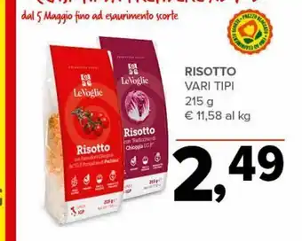 Todis Risotto vari tipi 215 g offerta