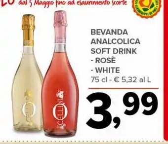 Todis Bevanda analcolica soft drink rosè / white 75 cl offerta