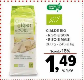 Todis Cialde bio riso e soia / riso e mais 200 g offerta
