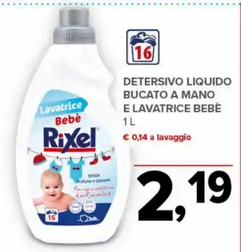 Todis Detersivo liquido bucato a mano e lavatrice bebè offerta