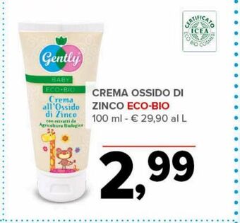 Todis Crema ossido di zinco eco-bio 100 ml offerta