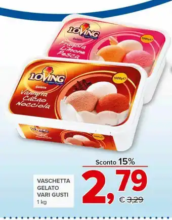 Todis Vaschetta gelato vari gusti 1 kg offerta