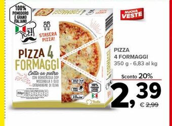 Todis Pizza 4 formaggi 350 g offerta