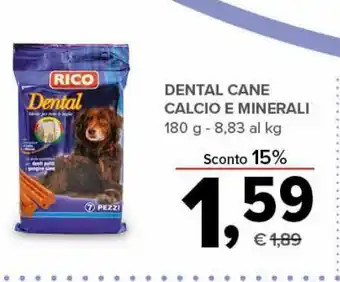 Todis Dental cane calcio e minerale 180 g offerta