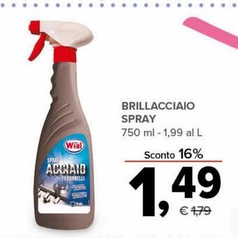 Todis Brillacciaio spray 750 ml offerta