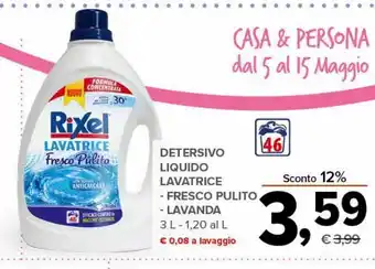 Todis Detersivo liquido lavatrice fresco pulito / lavanda 3 l offerta