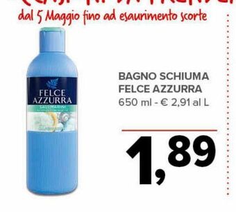 Todis Bagno schiuma felce azzurra 650 ml offerta
