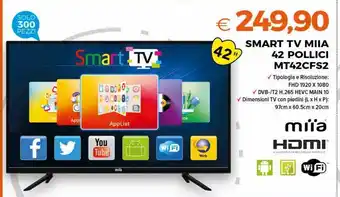 Smart tv miia 42 pollici mt42cfs2