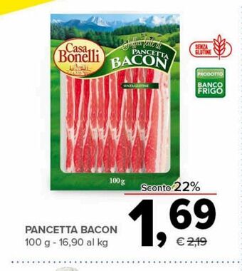 Todis Pancetta bacon 100 g offerta