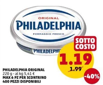 PENNY Philadelphia Original 220 g offerta
