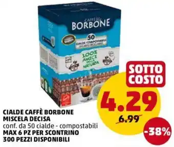 PENNY Cialde Caffè Borbone Miscela Decisa Conf. Da 50 Cialde offerta