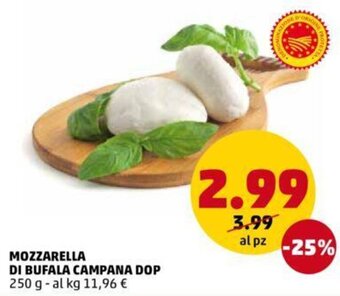 PENNY Mozzarella Di Bufala Campana DOP 250 g offerta