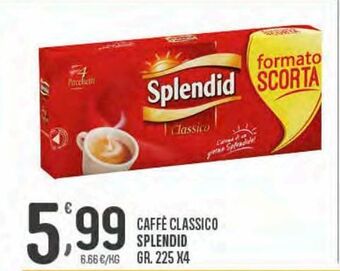 Eurospar Caffè classico splendid gr 225x4 offerta