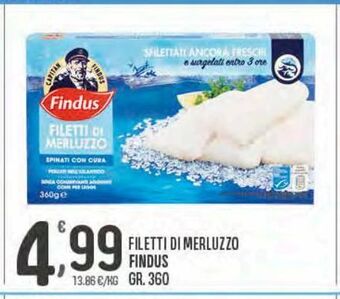 Eurospar Filetti di merluzzo findus gr 360 offerta
