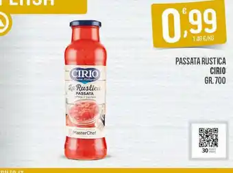 Eurospar Passata rustica cirio gr 700 offerta