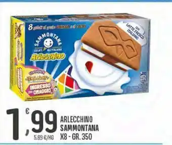 Eurospar Arlecchino sammontana x8 gr 350 offerta