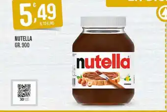 Eurospar Nutella gr 900 offerta