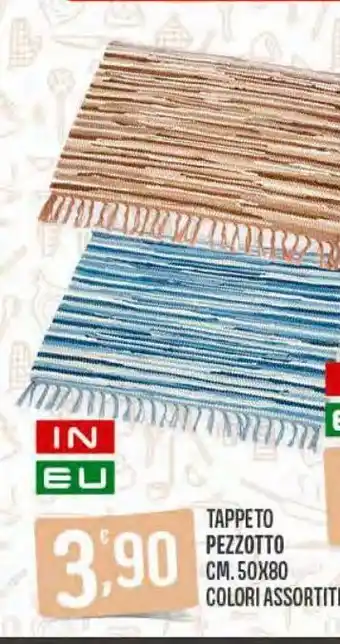 Eurospar Tappeto pezzotto coloti assortiti cm 50x80 offerta