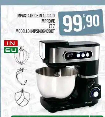 Eurospar Impastatrice in acciaio improve lt 7 offerta