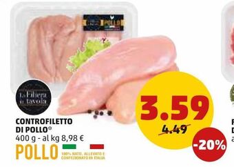 Controfiletto di pollo