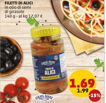 PENNY Filetti di alici offerta