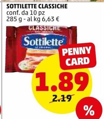 PENNY Sottilette classiche offerta