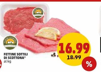 PENNY Fettine sottili di scottona offerta