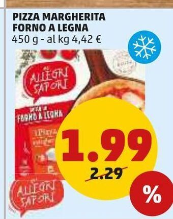 PENNY Pizza margherita forno a legna offerta