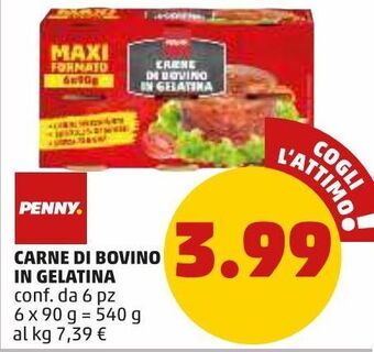 PENNY Carne di bovino in gelatina offerta