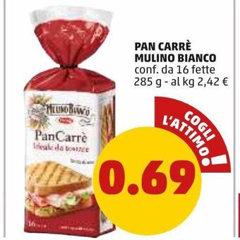 PENNY Pan carre' mulino bianco offerta