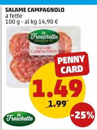 PENNY Salame campagnolo offerta