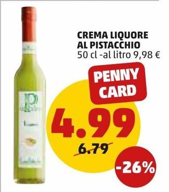 PENNY Crema liquore al pistacchio offerta