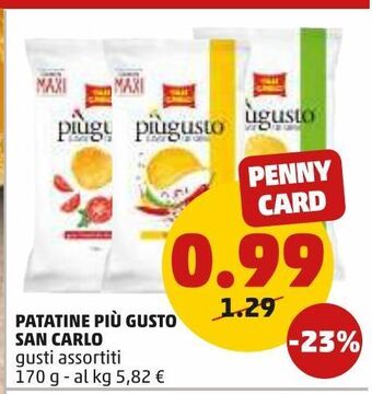 PENNY Patatine piu' gusto san carlo offerta