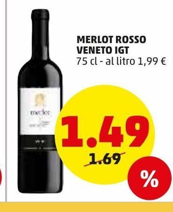 PENNY Merlot rosso veneto igt offerta