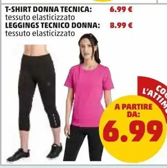 T-shirt donna tecnica